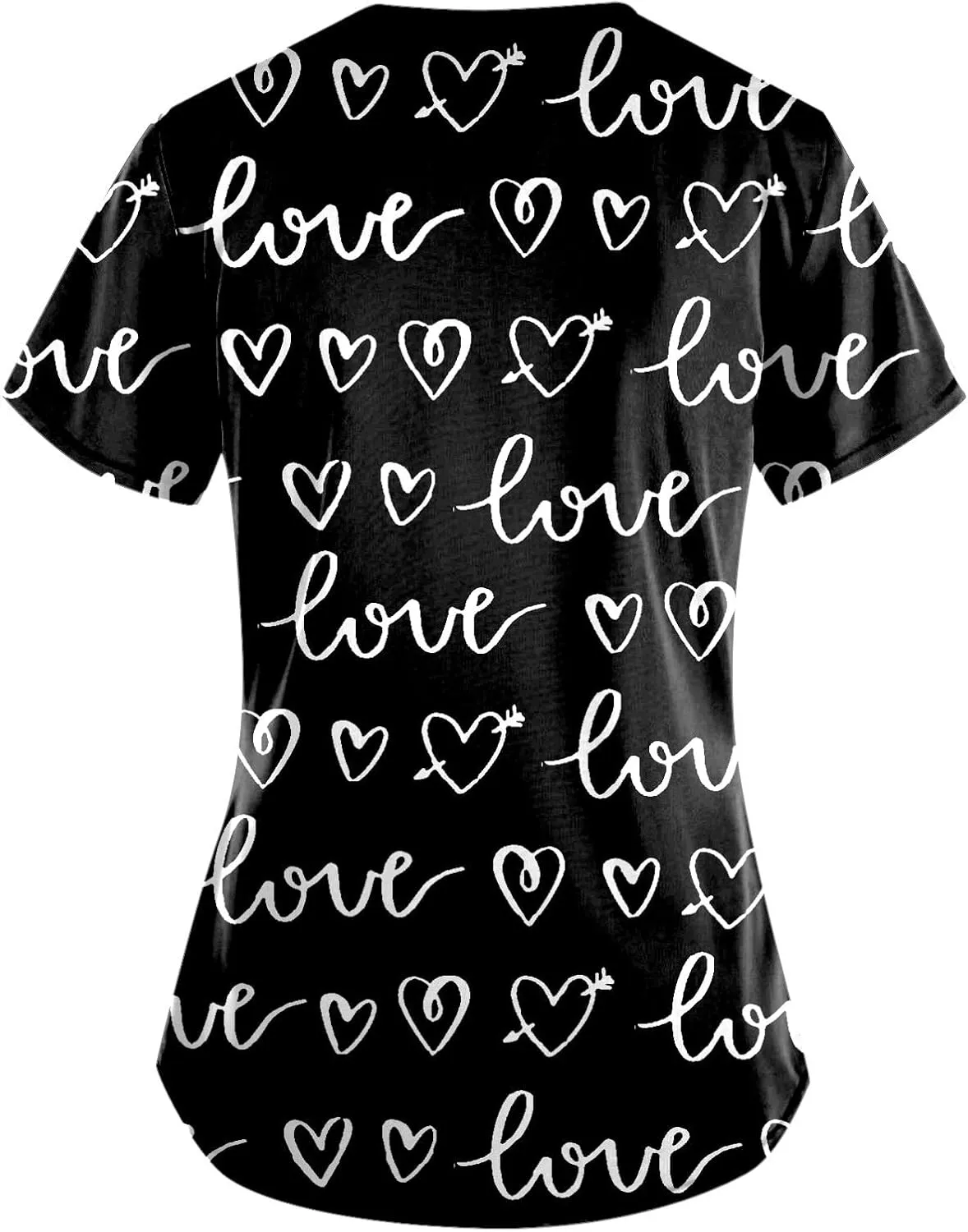 2024 Happy St. Patrick's Day Scrub Tops Short Sleeve Shamrock Graphic Nurse Uniform T Shirt with Pocket
