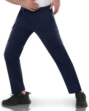 33,000ft Mens Hiking Pants Convertible Zip Off Lightweight Quick Dry Stretch UPF 50  Travel Fishing Pants Wind Proof
