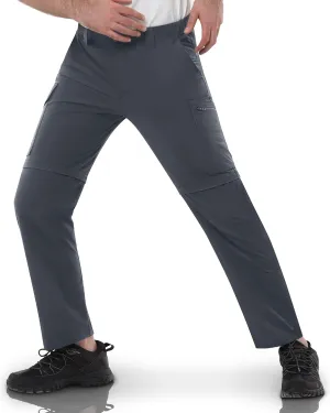 33,000ft Mens Hiking Pants Convertible Zip Off Lightweight Quick Dry Stretch UPF 50  Travel Fishing Pants Wind Proof