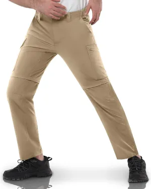 33,000ft Mens Hiking Pants Convertible Zip Off Lightweight Quick Dry Stretch UPF 50  Travel Fishing Pants Wind Proof