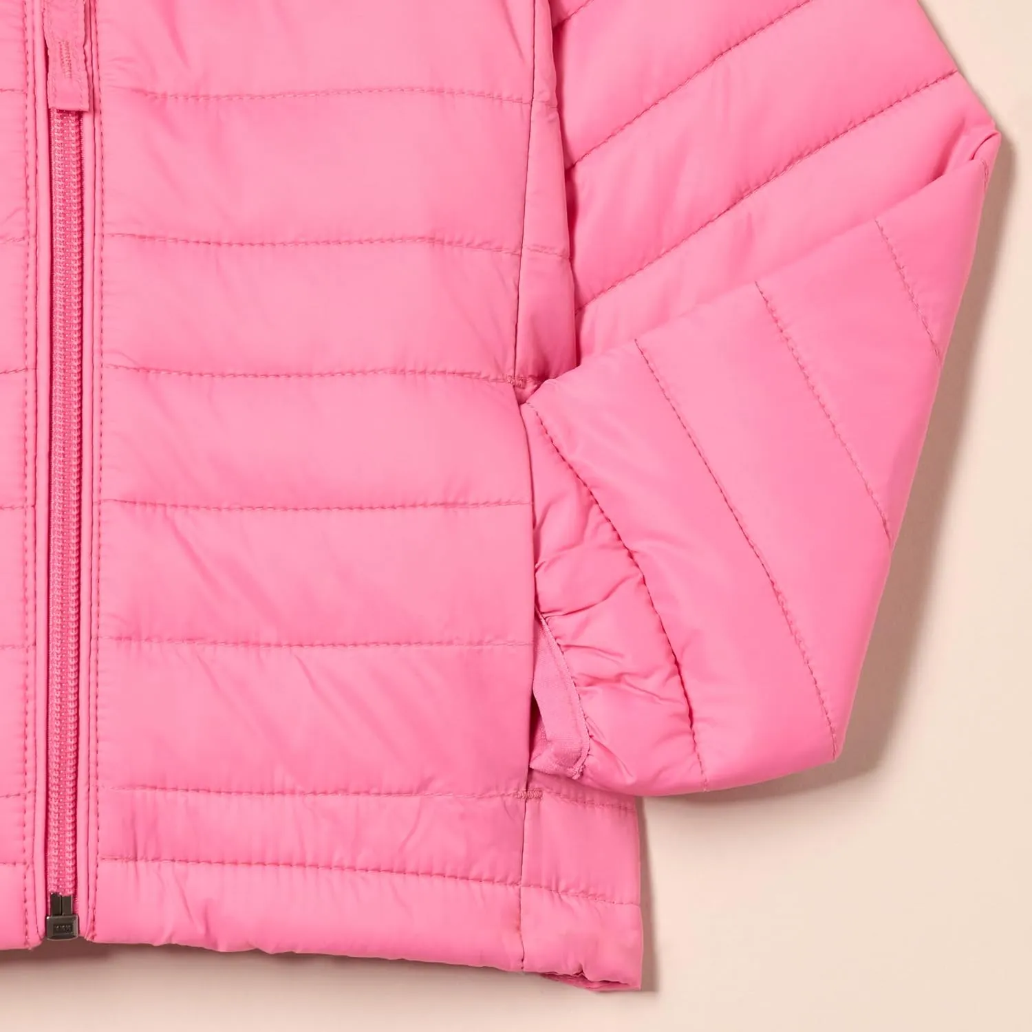 Amazon Essentials Girls and Toddlers' Lightweight Water-Resistant Packable Mock Puffer Jacket