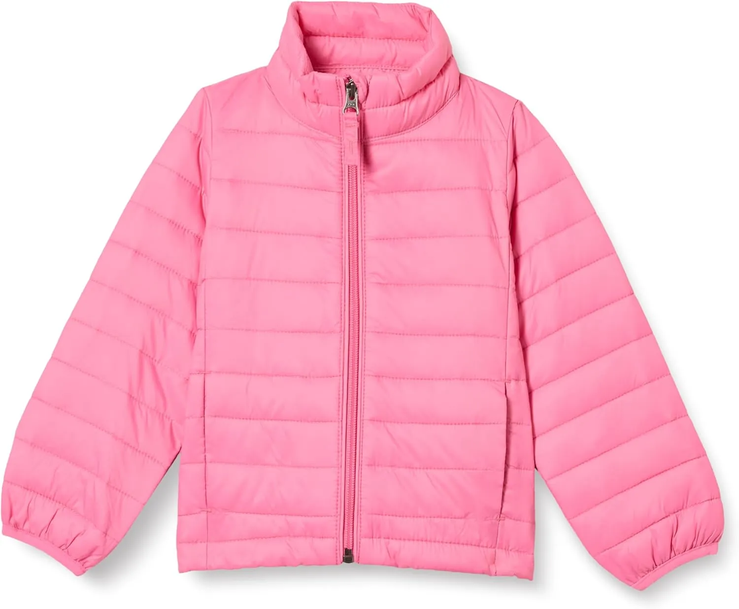 Amazon Essentials Girls and Toddlers' Lightweight Water-Resistant Packable Mock Puffer Jacket