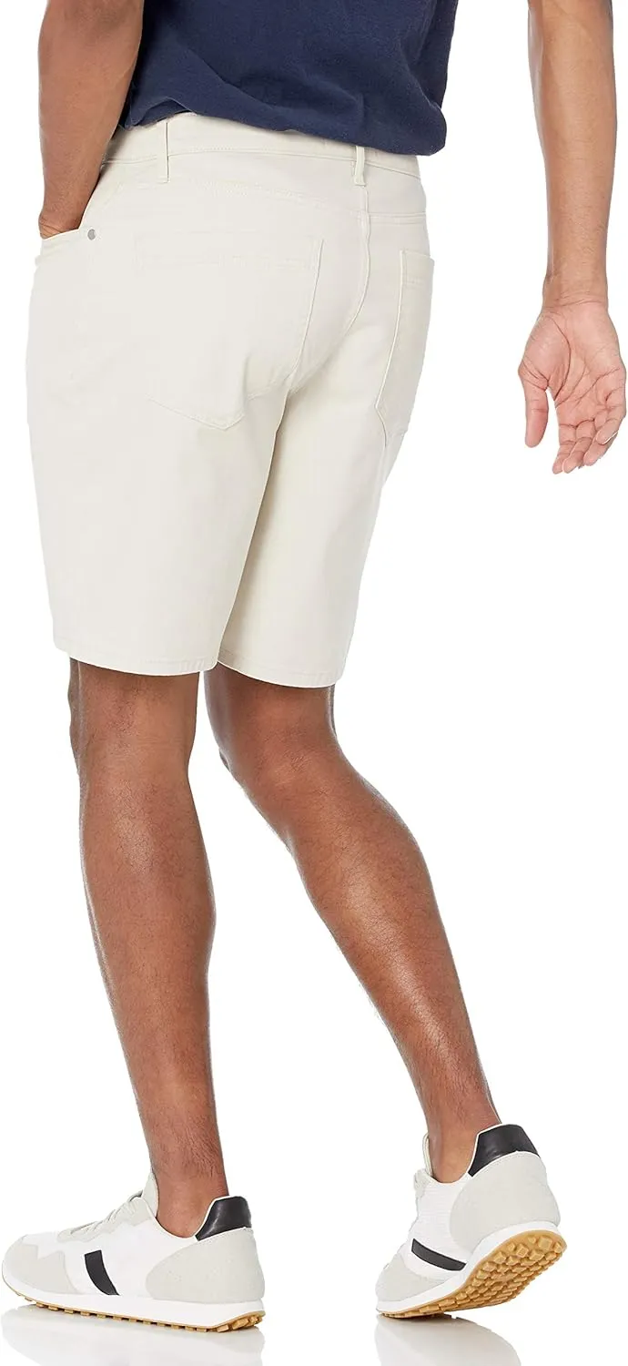 Amazon Essentials Men's Straight-fit 9" Inseam Stretch 5-Pocket Short