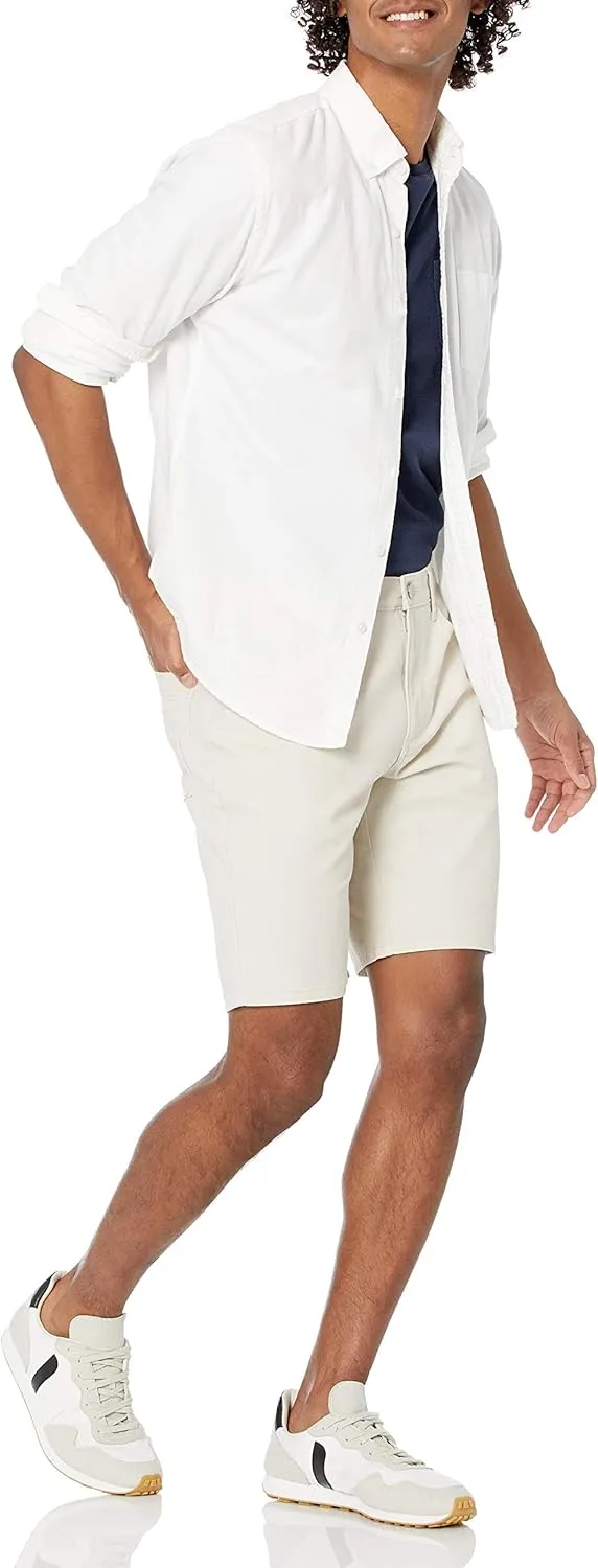 Amazon Essentials Men's Straight-fit 9" Inseam Stretch 5-Pocket Short