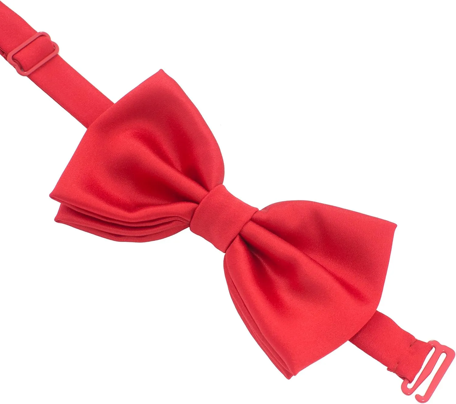 Bow Tie House Real Silk Classic Pre-Tied Bow Tie Formal Solid Tuxedo with Gift Box