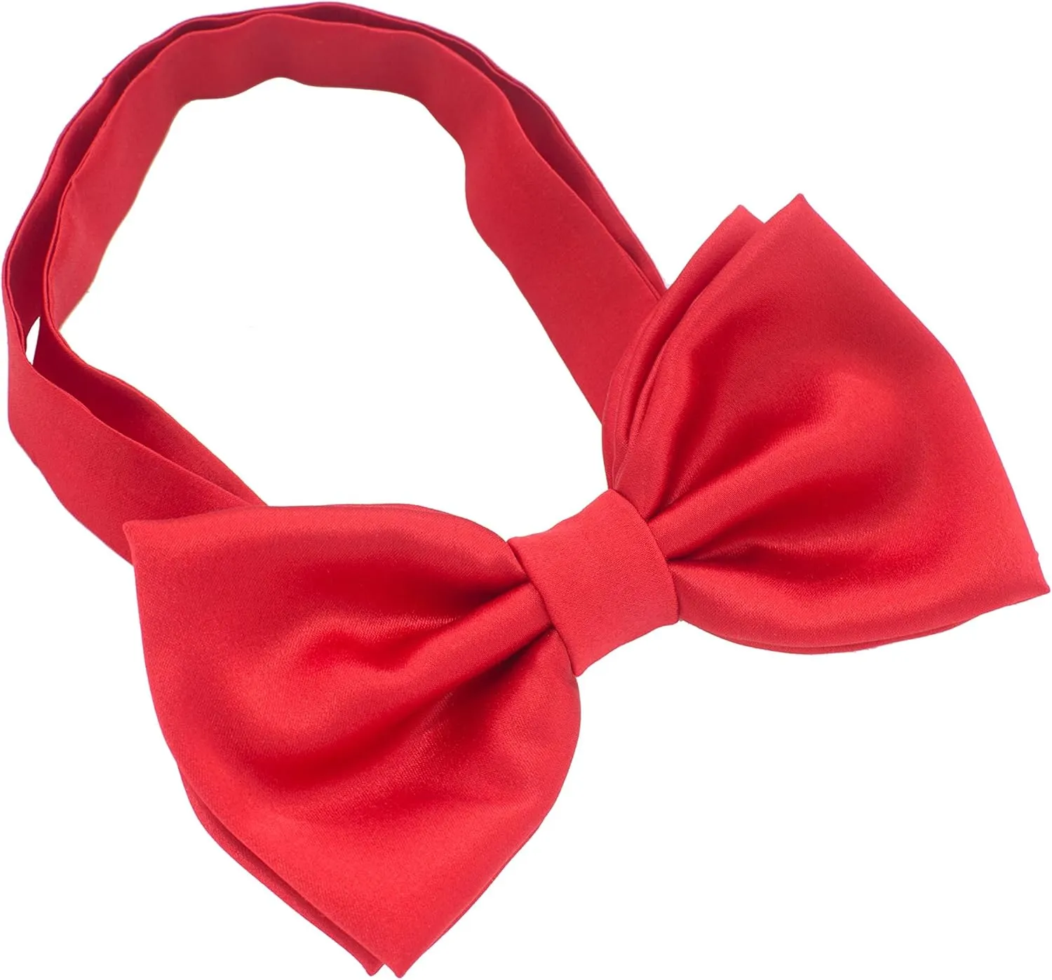 Bow Tie House Real Silk Classic Pre-Tied Bow Tie Formal Solid Tuxedo with Gift Box