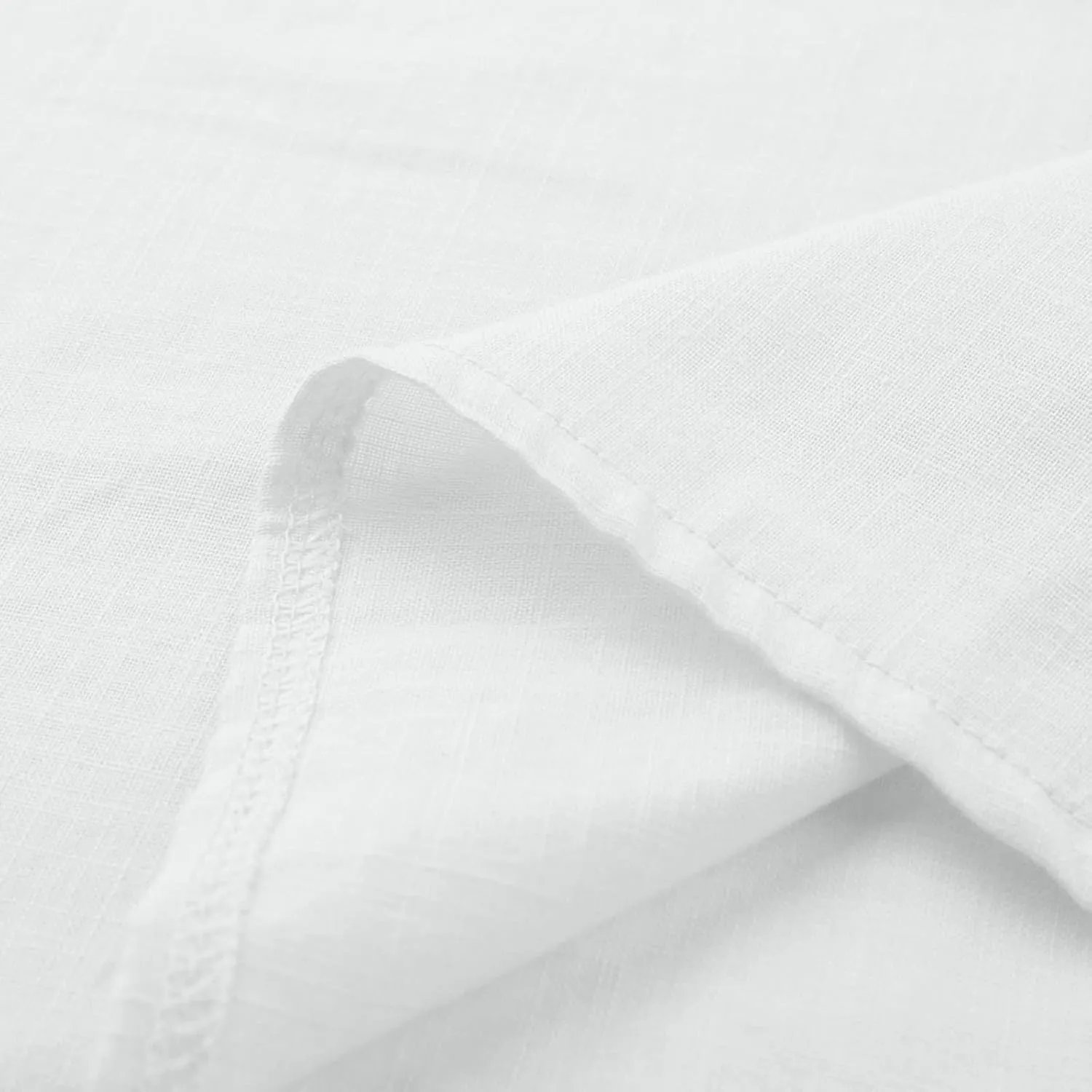 DASAYO Women's Round Neck Cotton Linen Top Shirt Plain Loose Fit 3/4 Sleeve Casual t-Shirts Tops Retro Summer Beach Shirts