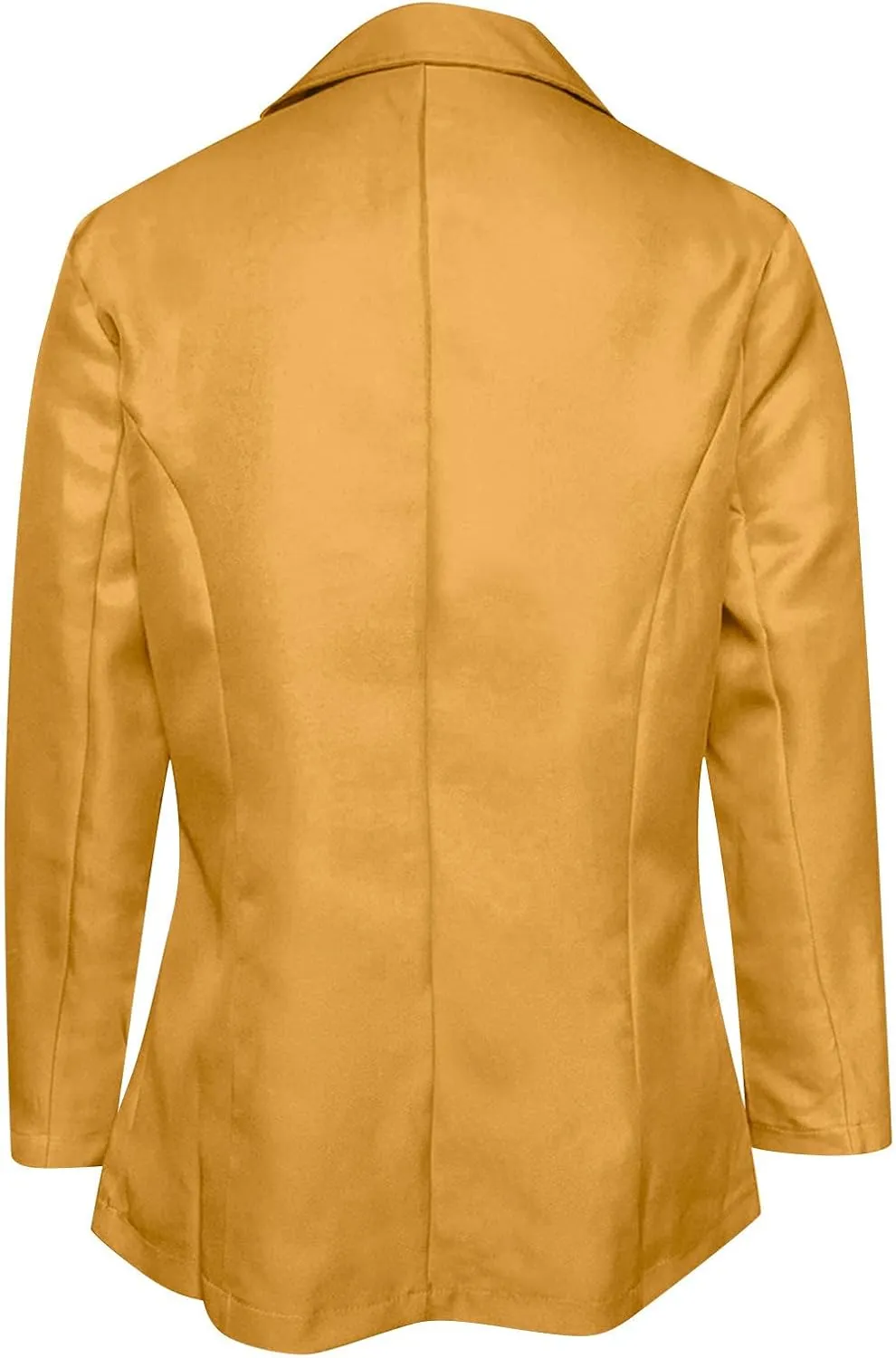 HGps8w Basic Plain Blazer Women's Long Sleeve Suit Jackets for Work Business Casual Lightweight Outwear Tops with Pockets