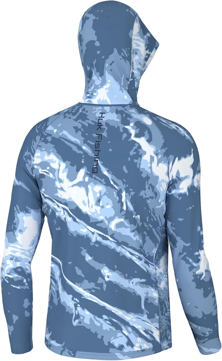 HUK Men's Pursuit Pattern Crew Sleeve, Performance Shirt