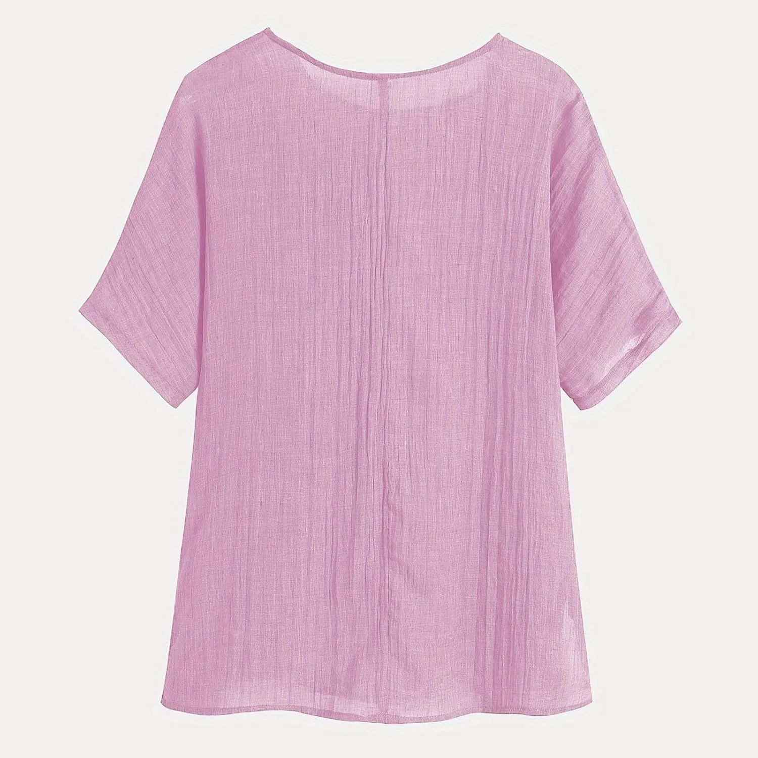 Kawaii Cat Graphic Tees Women's Summer Cotton Linen Shirts Casual Lightweight Tunic Tops Dressy Blouses Vintage Shirt