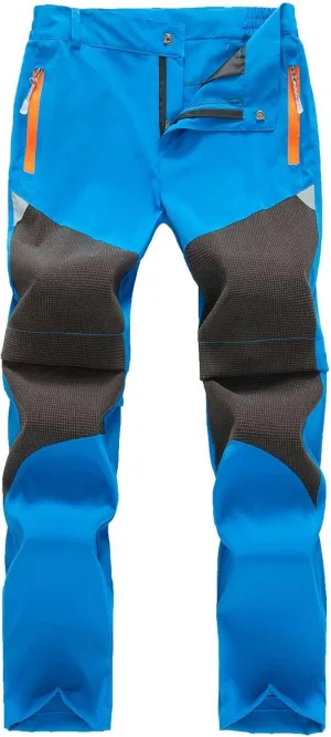 Kids Convertible Trousers Summer Zip Off Pants Boys Girls Water Repellent Windproof Quick Dry Casual Pants