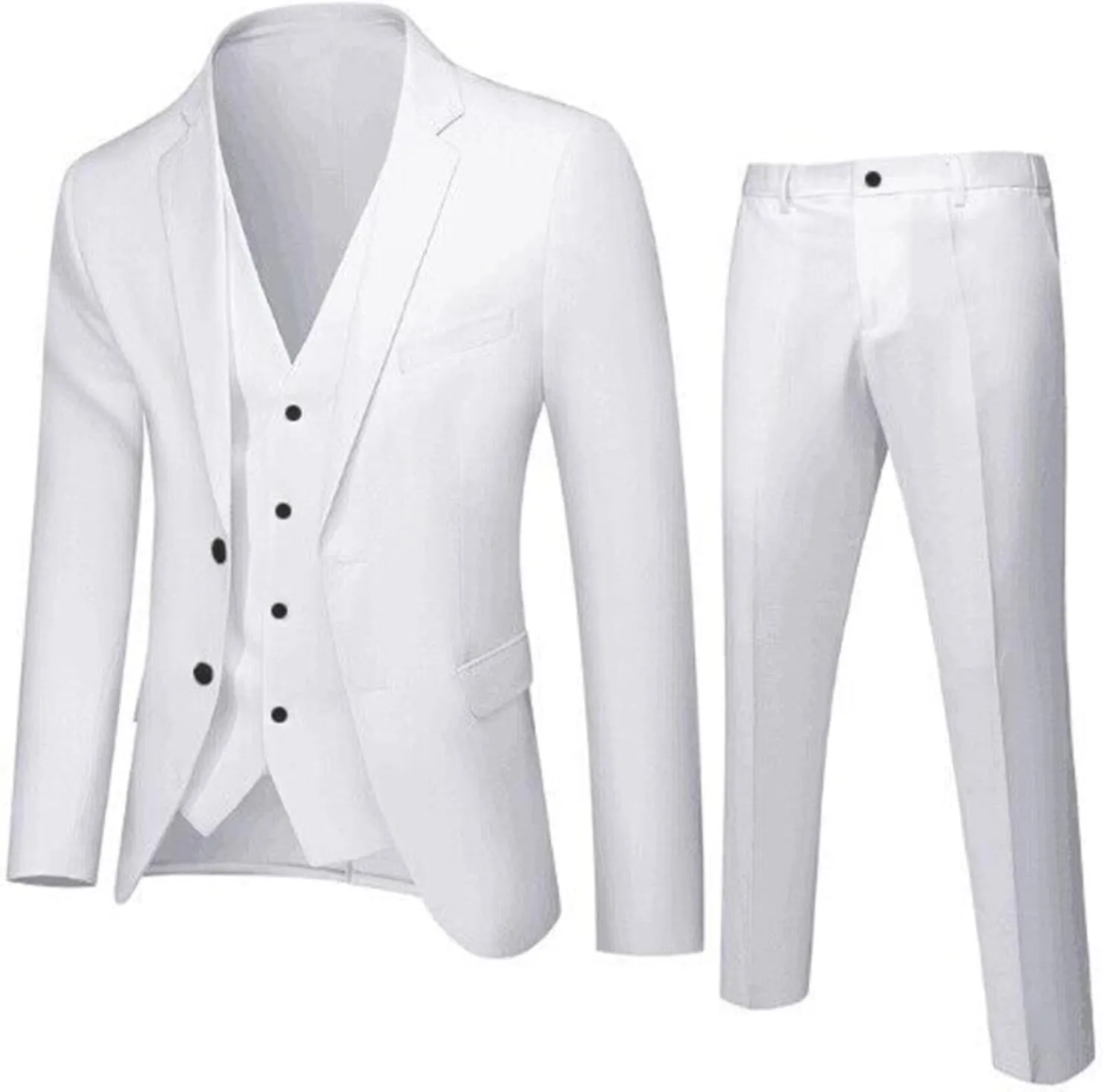 LCMTWX Men Suits Slim Fit Vest Suit R Suit Men’s Business Wedding Pants Men's Coats Jackets Men'S Suit Mens Linen Suits 2
