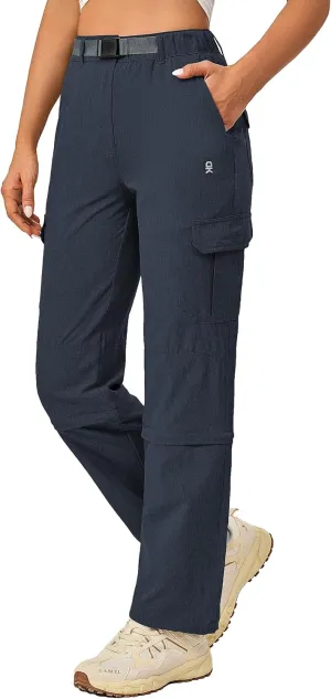 Little Donkey Andy Women's Hiking Pants Quick Dry Convertible Pants, Lightweight Zip-Off Outdoor Travel Cargo Pants