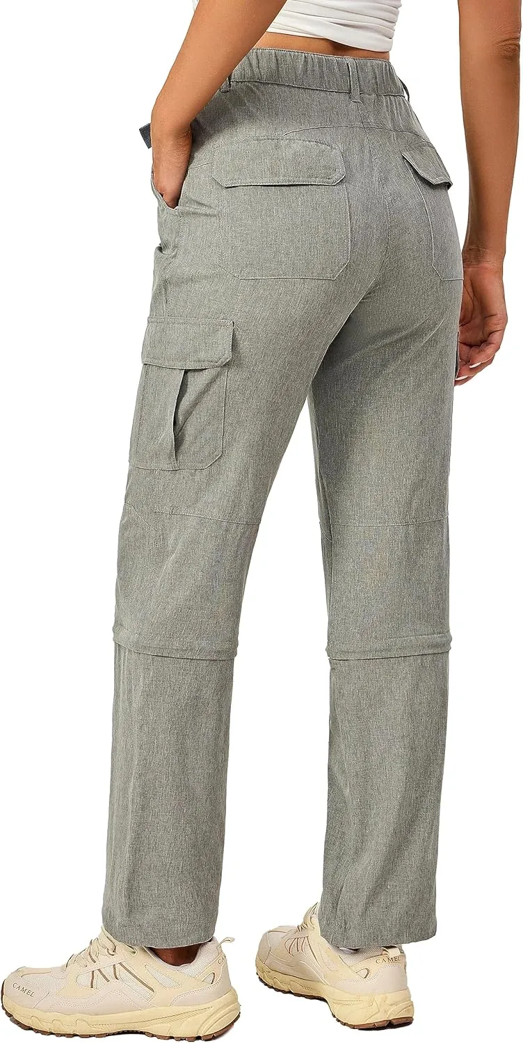 Little Donkey Andy Women's Hiking Pants Quick Dry Convertible Pants, Lightweight Zip-Off Outdoor Travel Cargo Pants