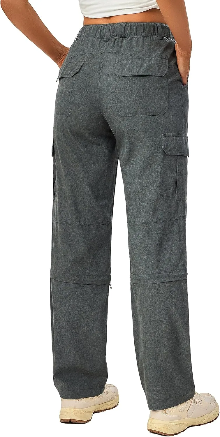 Little Donkey Andy Women's Hiking Pants Quick Dry Convertible Pants, Lightweight Zip-Off Outdoor Travel Cargo Pants