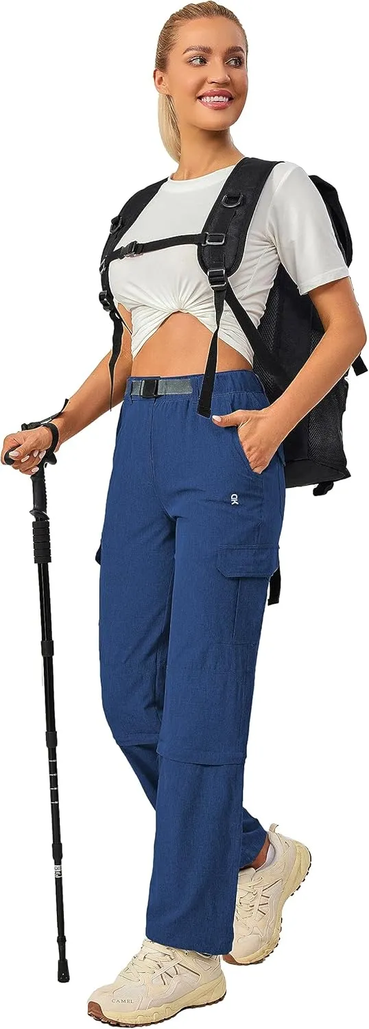 Little Donkey Andy Women's Hiking Pants Quick Dry Convertible Pants, Lightweight Zip-Off Outdoor Travel Cargo Pants