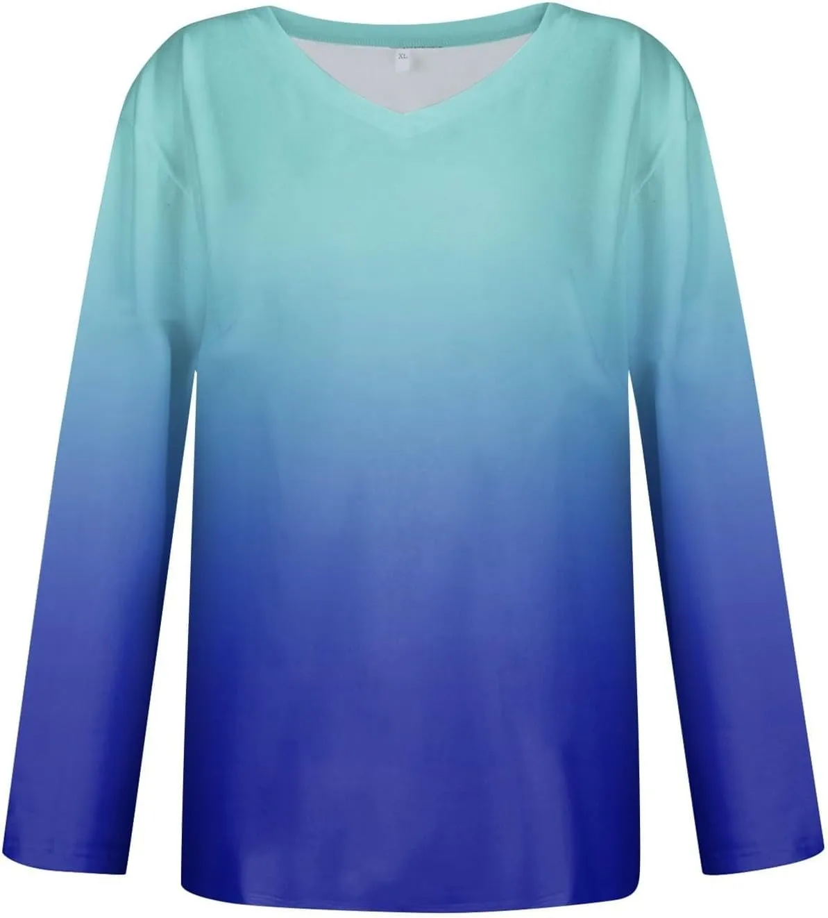 Long Sleeve Shirts for Women 2024 V Neck Boho Dressy Casual Tops Lightweight Sweatshirts Pullover Going out Fashion Blouses