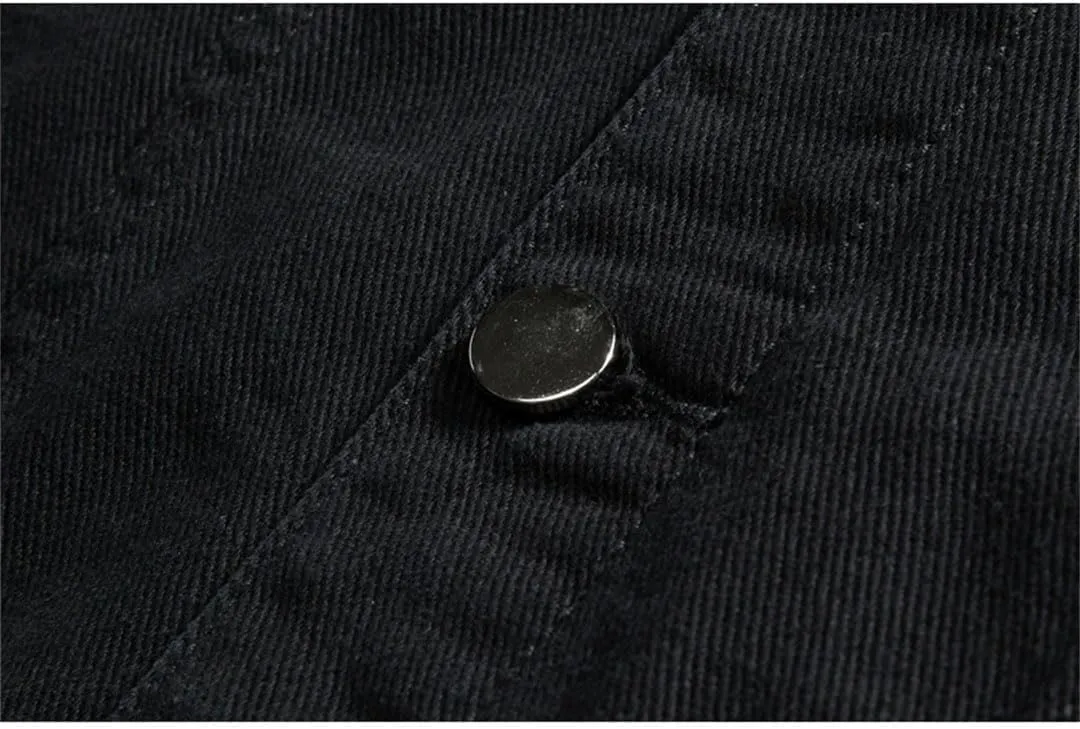 Men Oversize Denim Jacket Streetwear Cotton Jean Coats
