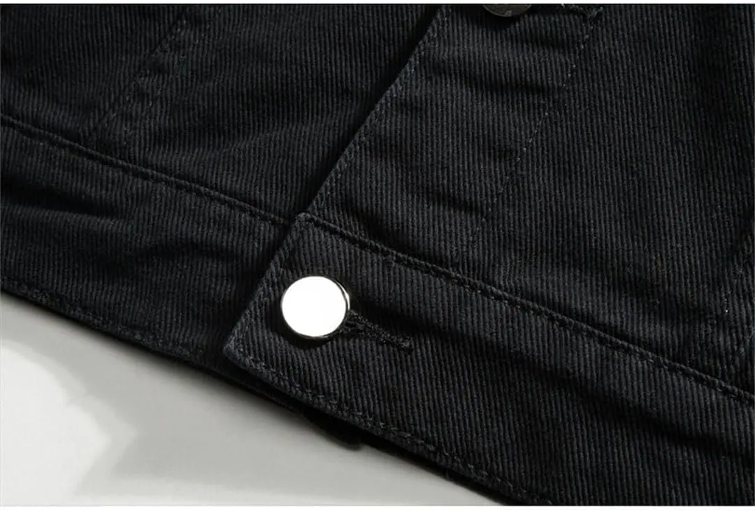 Men Oversize Denim Jacket Streetwear Cotton Jean Coats