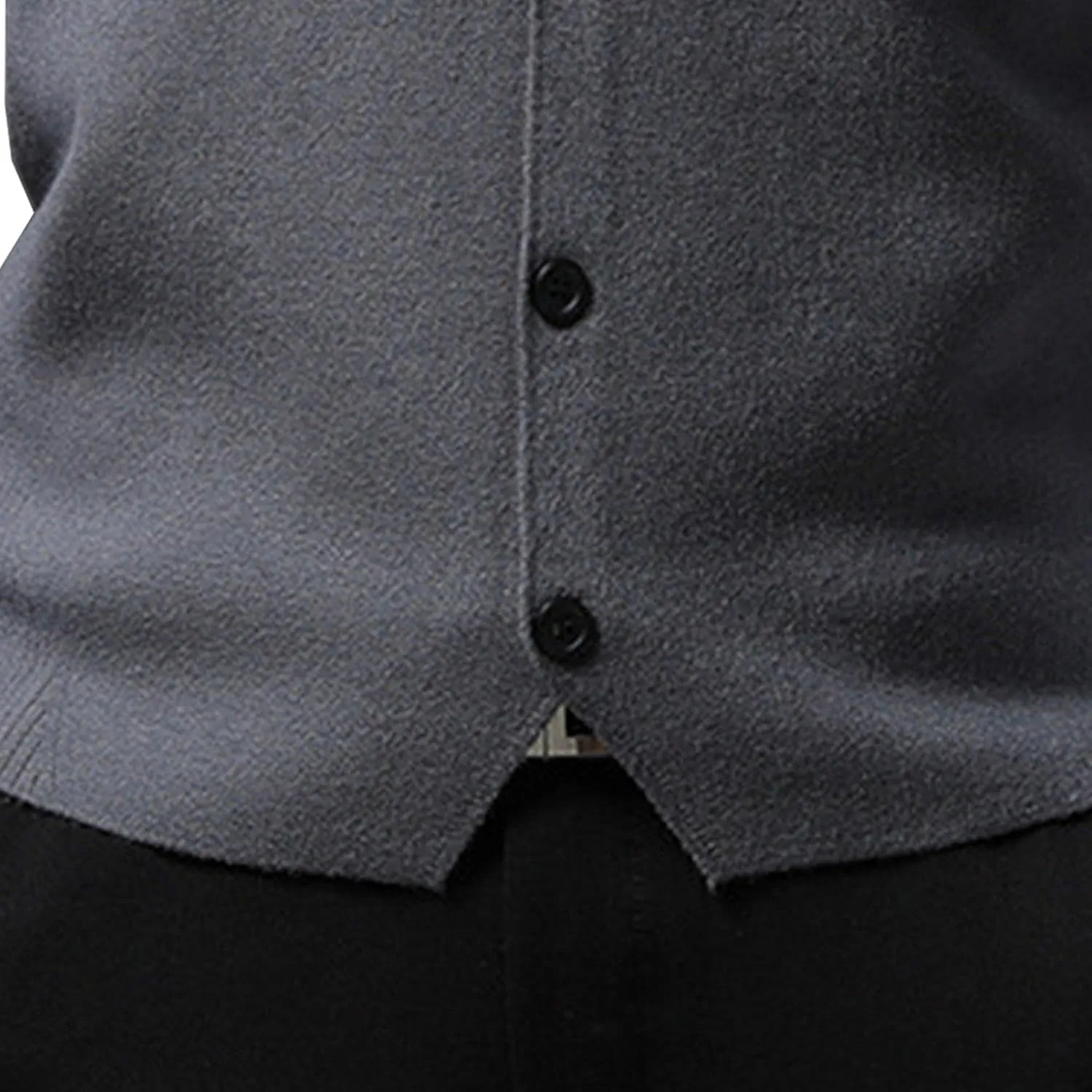Men's Button Down Cardigan Vest Casual Knitted Slim Fit Vests Sweater Cable Knit Sleeveless Waistcoats