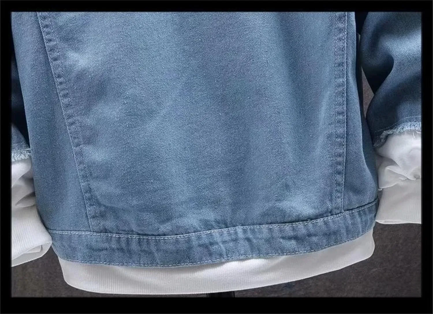Mens Casual Hooded Denim Jacket Men Classic Vintage Jean Jacket Outerwear Trucker Jean Coats