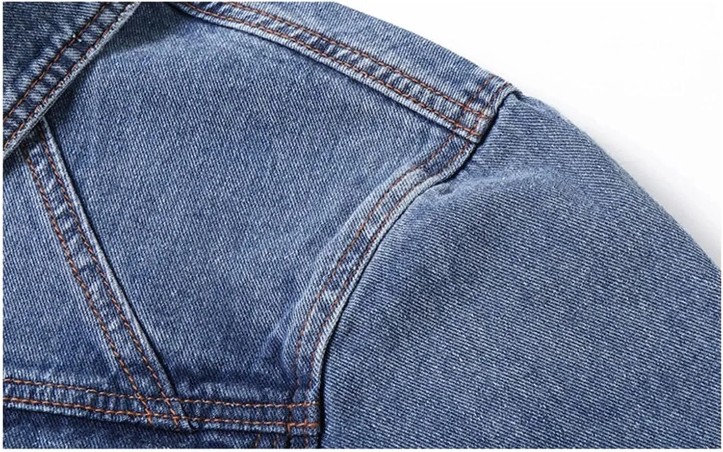 Men's Lightweight Denim Jacket Men Loose Casual Streetwear Jean Coats Classic Vintage Jean Jacket
