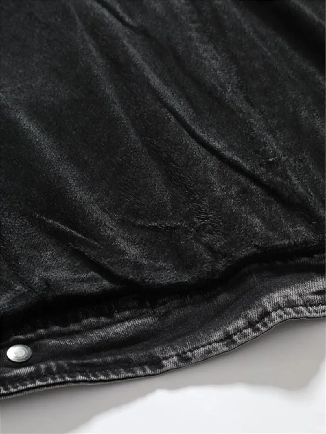 Men's Motorcycle Denim Jacket Retro Zippers Stand Collar Jean Coats Cotton Slim Fit Biker Outerwear