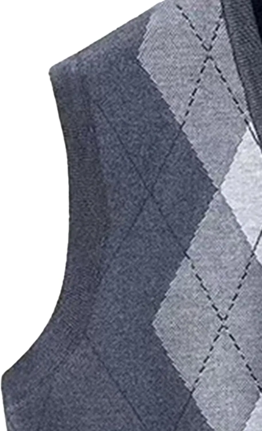 Mens V Neck Knitwear Vest Argyle Sweater Sleeveless Vests Lightweight Cotton Pullover Waistcoats
