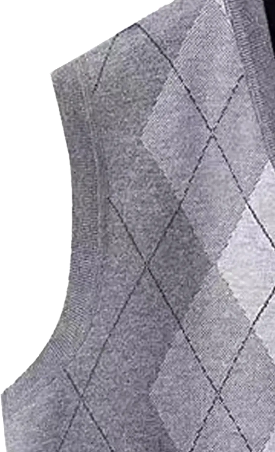 Mens V Neck Knitwear Vest Argyle Sweater Sleeveless Vests Lightweight Cotton Pullover Waistcoats