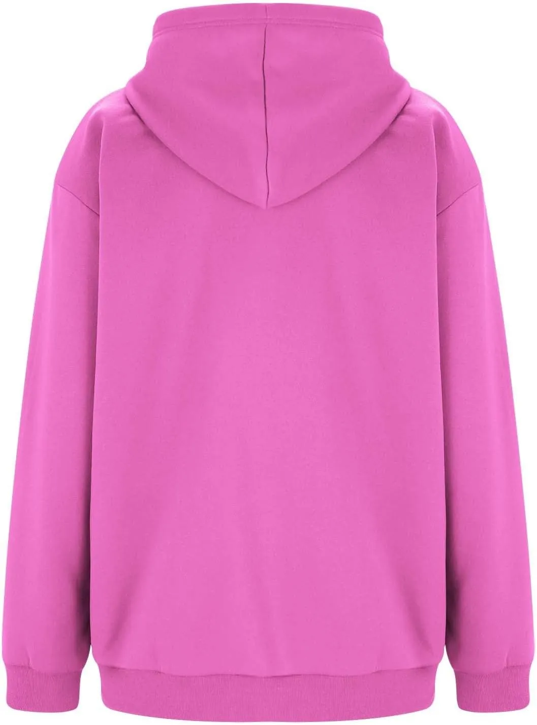 Miyaomn Womens Zip Up Hoodies Casual Loose Oversized Sweatshirt Long Sleeve Fleece Jackets Coat 2024 Fall Trendy Y2K Outfits