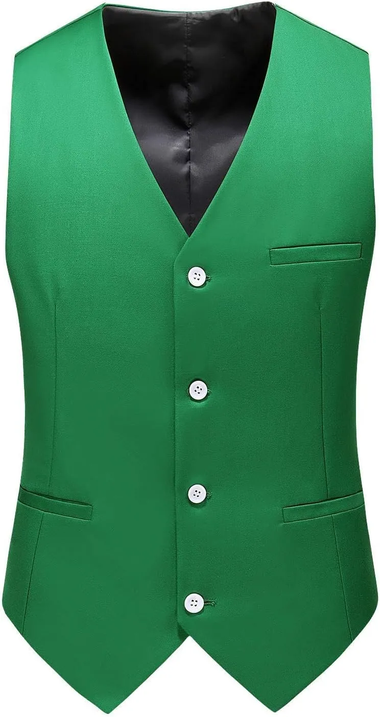 MOGU Men 3 Piece Suit Slim Fit Wedding Tuxedos Formal Prom Suits