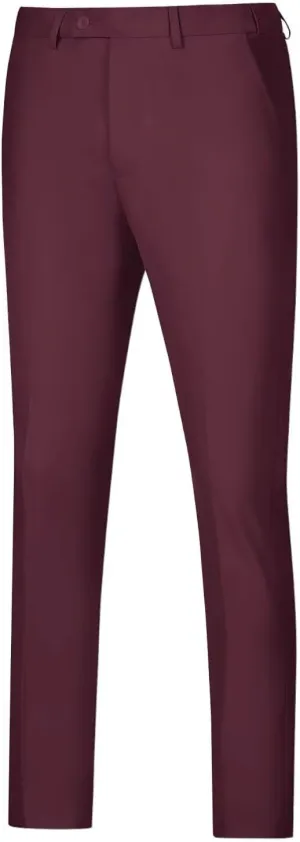 Netsky Men's Dress Pants Slim Fit Stretch Expandable-Waist Flat Front Dress Pant