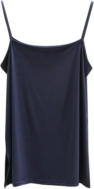 Oplxuo Women Camisole Spaghetti Strap Tank Top Casual Loose Layering Cami Undershirt for Yoga
