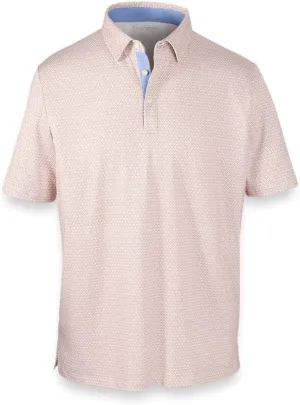 Paul Fredrick Men's Performance Blend Three Button Polo
