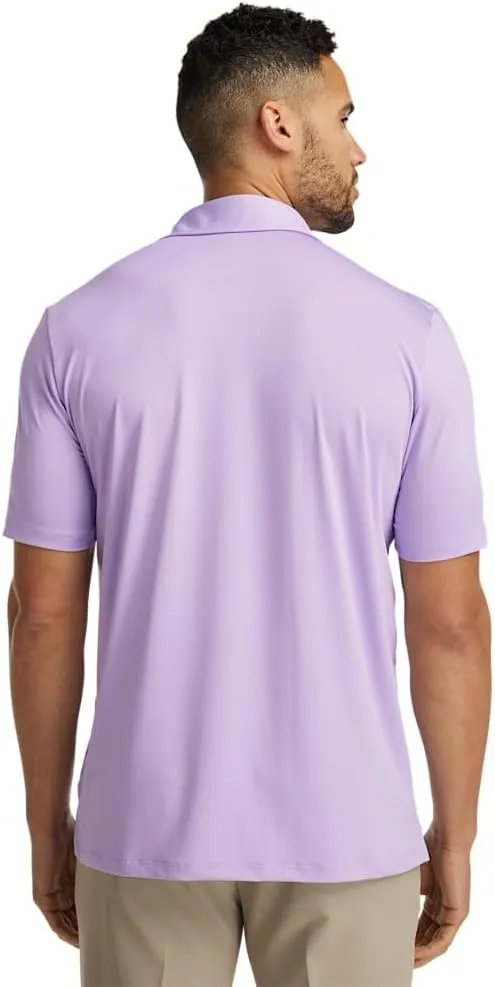 Paul Fredrick Men's Performance Blend Three Button Polo