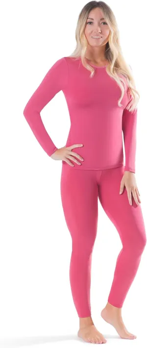 Rocky Thermal Underwear for Women, Long Johns Fleece Lined Set, Shirt & Pants, Base Layer w/Leggings/Bottoms Ski/Extreme Cold