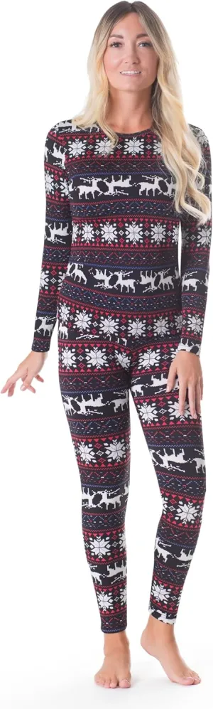 Rocky Thermal Underwear for Women, Long Johns Fleece Lined Set, Shirt & Pants, Base Layer w/Leggings/Bottoms Ski/Extreme Cold