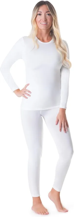 Rocky Thermal Underwear for Women, Long Johns Fleece Lined Set, Shirt & Pants, Base Layer w/Leggings/Bottoms Ski/Extreme Cold