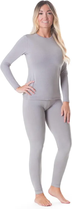 Rocky Thermal Underwear for Women, Long Johns Fleece Lined Set, Shirt & Pants, Base Layer w/Leggings/Bottoms Ski/Extreme Cold