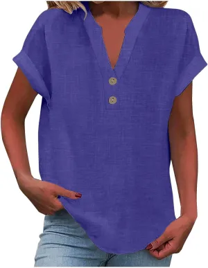 Women Linen Shirts Summer Linen Floral Print Long Sleeve T Shirts Casual Oversized Fashion Crew Neck Blouses