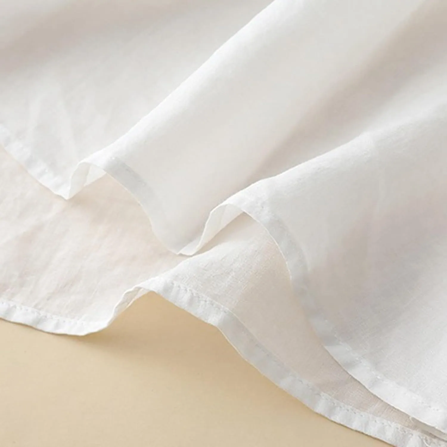 Women Summer Cotton Linen Tops Plus Size Crop Sleeve Trendy Baggy Tshirt Embroidery Shirts Casual Work Ladies Blouse