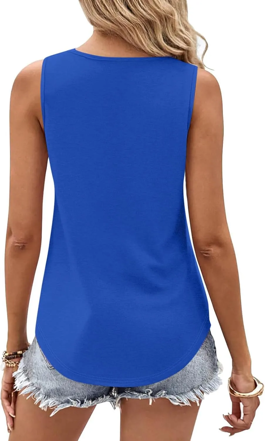 Womens Business Casual Tank Top Summer Sleeveless Keyhole Pleated Shirts 2025 Trendy Outfits Dressy Work Blouse