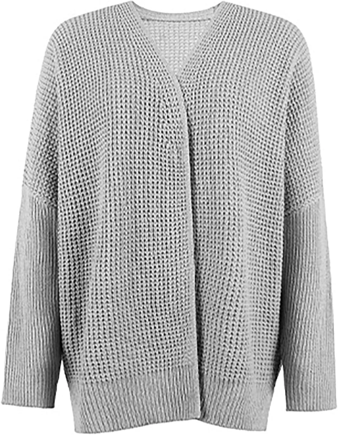 Women's Casual Fall Cardigan Sweater Long Sleeve Open Front Cardigans Button Down Oversized Knit Outwear with Pockets