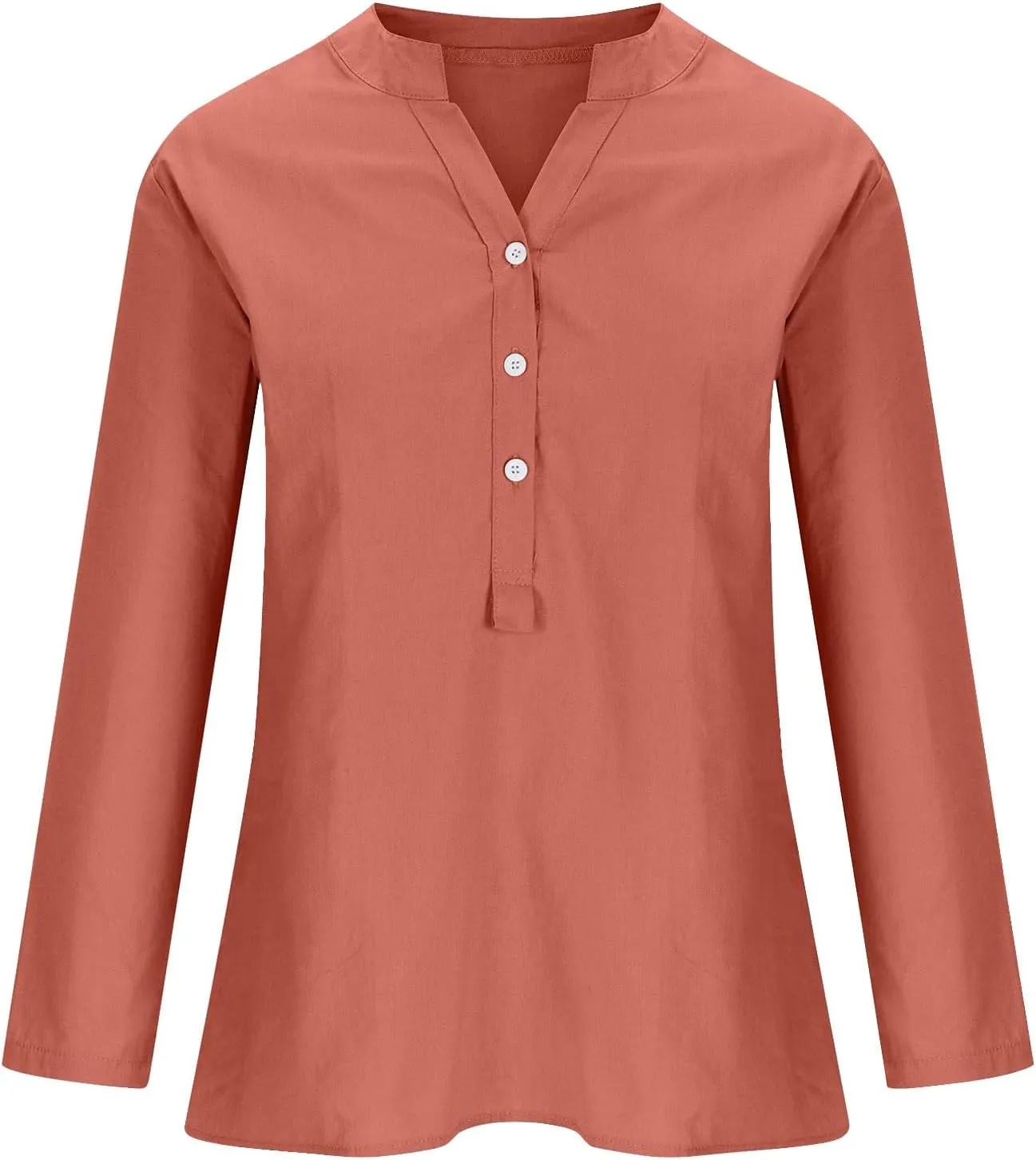 Women's Linen Button Down Shirts 2025 Short Sleeve V Neck Tshirts Light Weight Plain Blouses Casual Fit Tunic Tops