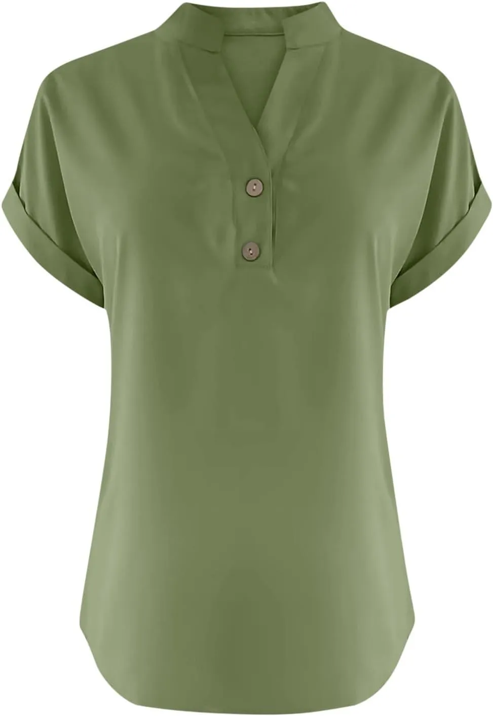 Womens Linen Shirts Short Sleeve V Neck Henley Shirts Solid Hippie T Shirts Summer Casual Dressy Blouses Boho Tunics
