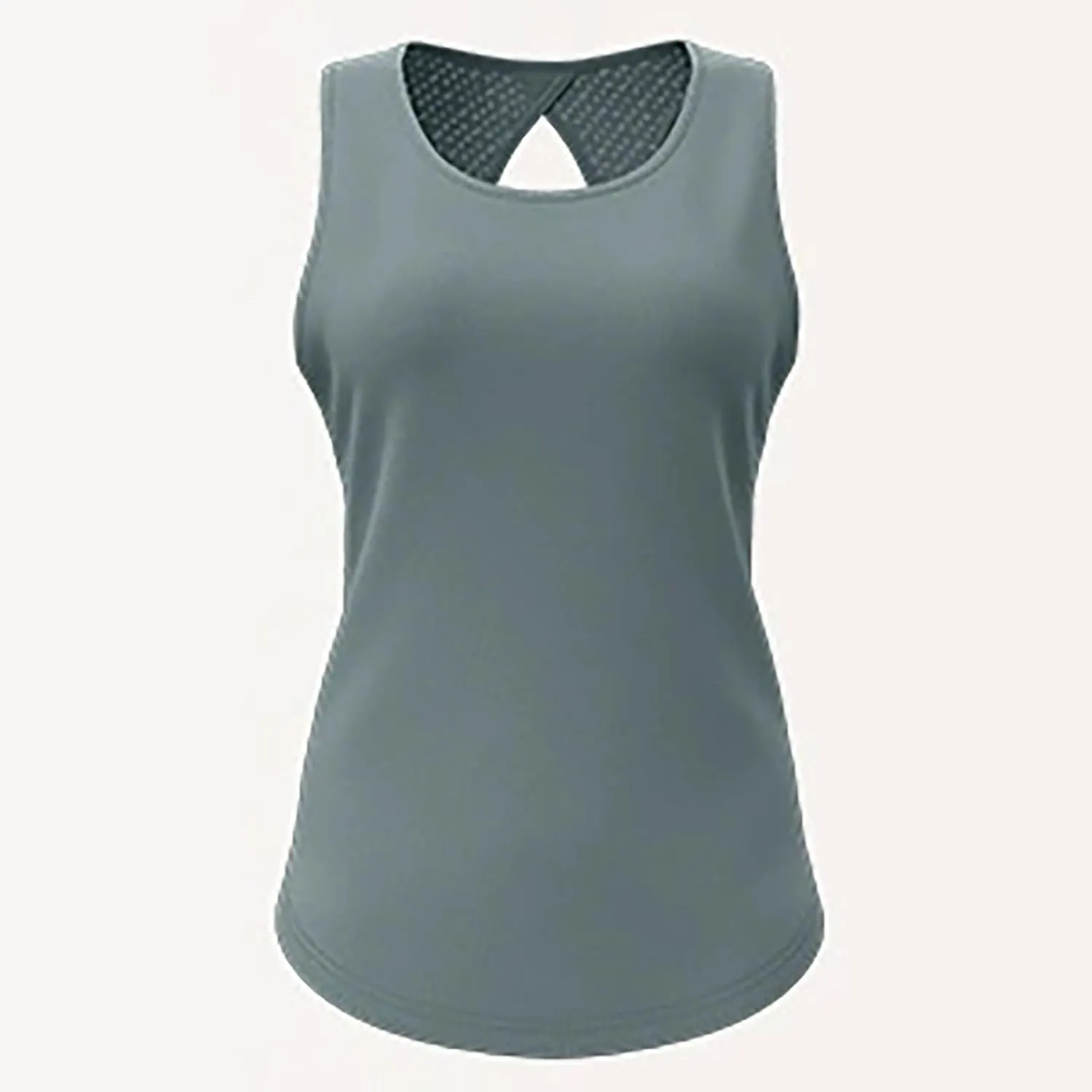 Women's Sleeveless Workout Tank Tops Quick Dry Loose Fit Crewneck Yoga Tops Casual Athletic Gym Running Tees Shirts