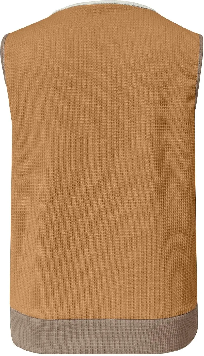 Womens Waffle Knit Tank Tops with Pockets, Summer Casual Crewneck Sleeveless Shirts Color Block Blouses