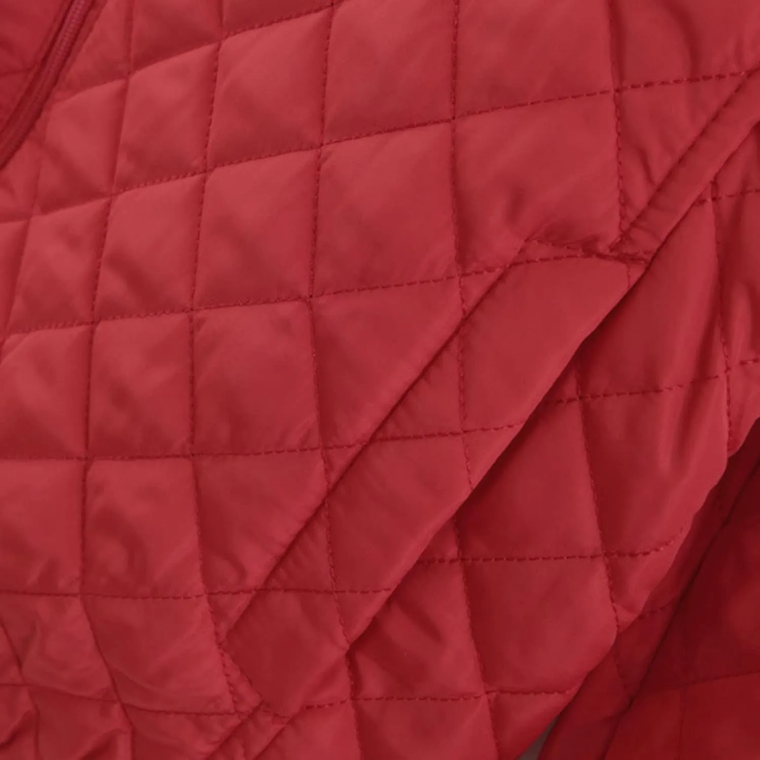 Womens Winter Quilted Lightweight Jacket Casual Hooded Long Sleeve Lined Fleece Coat Loose Comfy Daily Outing Outwear